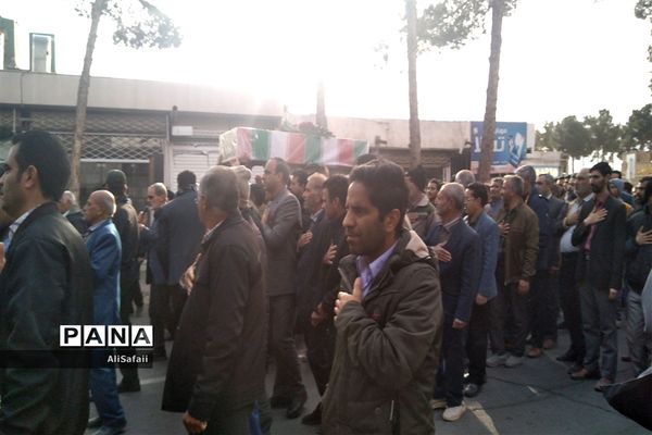 مراسم وداع با شهید گمنام و عزاداری ایام فاطمیه در خلیل‌آباد