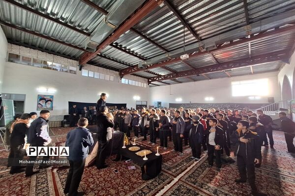 مراسم وداع با شهید گمنام و عزاداری ایام فاطمیه در خلیل‌آباد