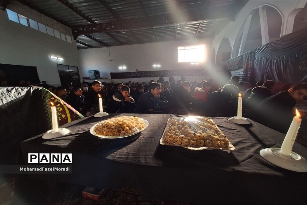 مراسم وداع با شهید گمنام و عزاداری ایام فاطمیه در خلیل‌آباد