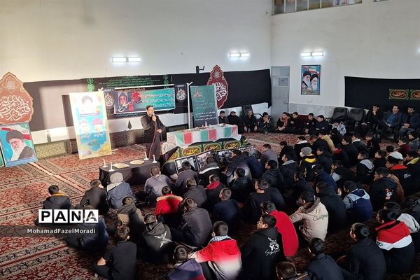 مراسم وداع با شهید گمنام و عزاداری ایام فاطمیه در خلیل‌آباد