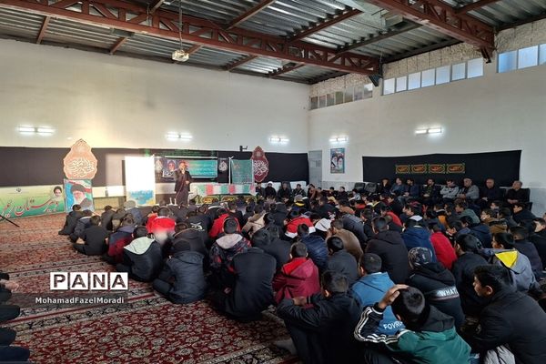 مراسم وداع با شهید گمنام و عزاداری ایام فاطمیه در خلیل‌آباد