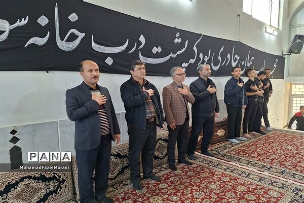 مراسم وداع با شهید گمنام و عزاداری ایام فاطمیه در خلیل‌آباد