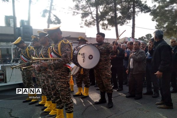 مراسم وداع با شهید گمنام و عزاداری ایام فاطمیه در خلیل‌آباد