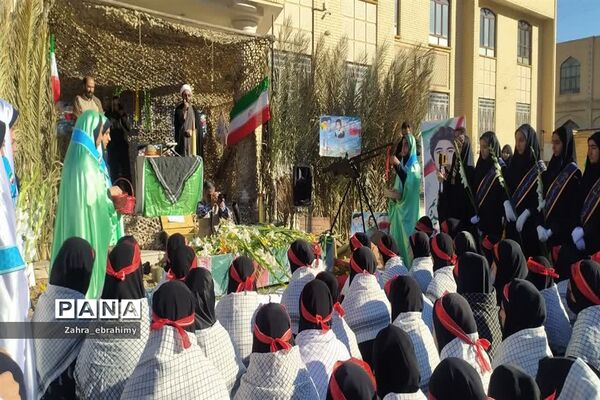 تشییع باشکوه پیکر مطهر شهید گمنام در مدارس شهرستان جهرم