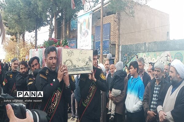 مراسم تشییع پیکر شهید گمنام در شهرستان خلیل آباد