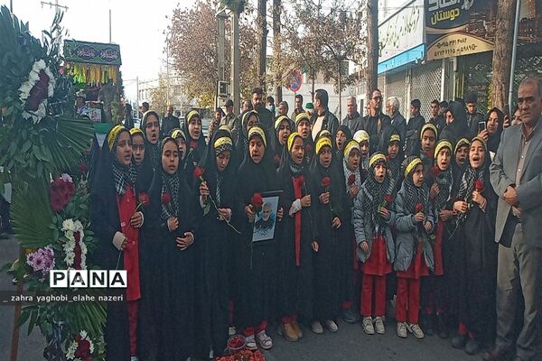 مراسم تشییع پیکر شهید گمنام در شهرستان خلیل آباد