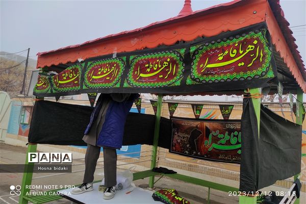 برگزاری موکب به‌مناسبت دهه فاطمیه در شهرستان مانه و سملقان‌