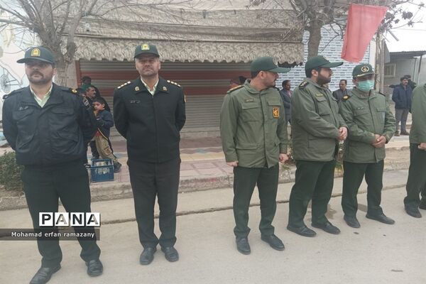 مراسم استقبال از شهدای گمنام در شهرستان راز و جرگلان