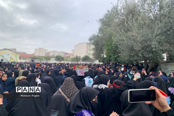 تشییع پیکر شهید تازه تفحص شده دفاع مقدس در گرگان