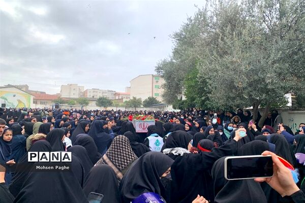 تشییع پیکر شهید تازه تفحص شده دفاع مقدس در گرگان
