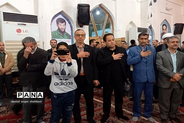 وداع با شهدای گمنام در شهرستان نور