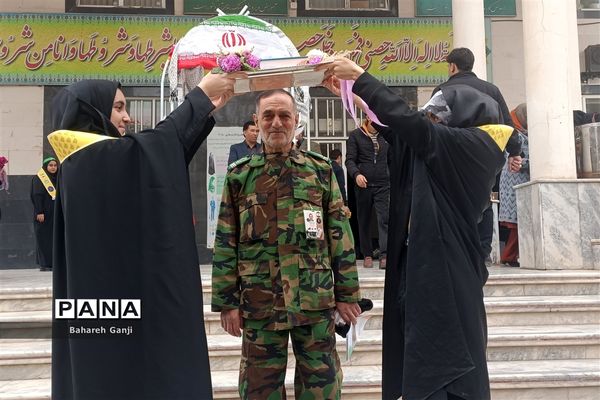 بدرقه دانش‌آموزان نیشابور برای سفر راهیان نور