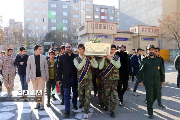 تشییع شهید گمنام در مدارس استان آذربایجان شرقی