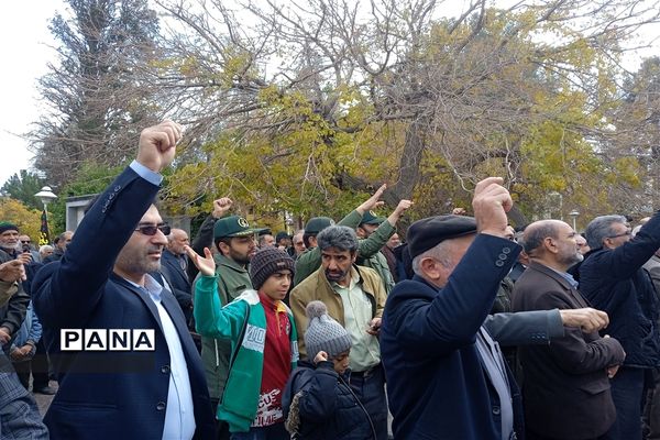 حمایت از مردم مظلوم فلسطین و غزه در شهرستان کاشمر