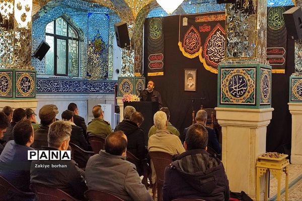 آیین اعزام کاروان فرهنگیان خراسان شمالی آقا به مناطق عملیاتی جنوب کشور