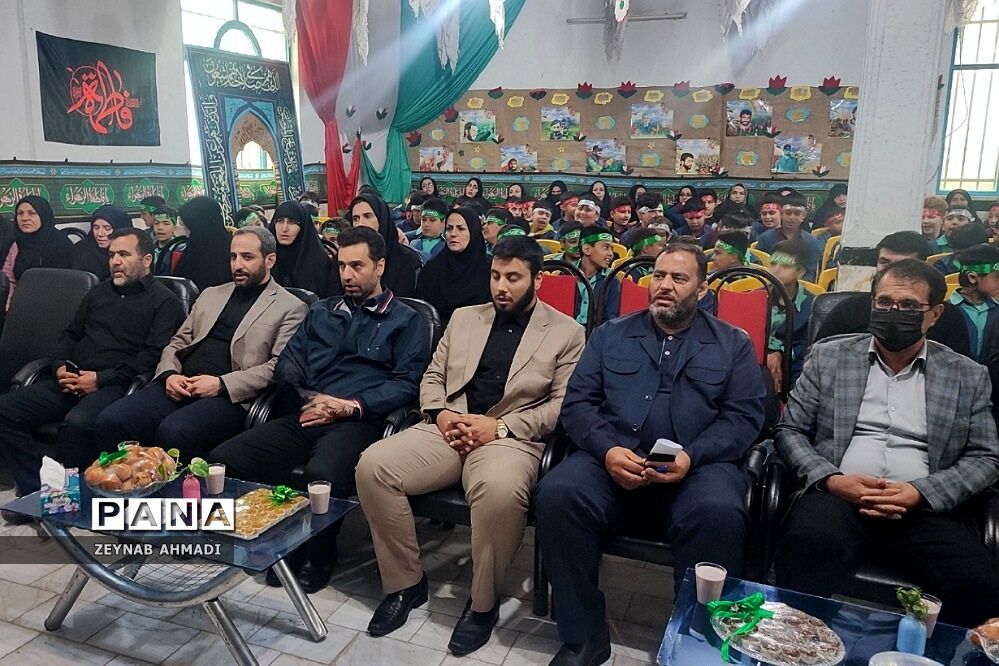مراسم عزاداری شهادت حضرت زهرا(س) در دبستان میثاق یک باقرشهر