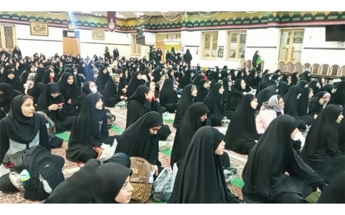 سوگواری مادران و دختران دانش‌آموز به‌مناسبت سالروز شهادت حضرت فاطمه(س)/فیلم