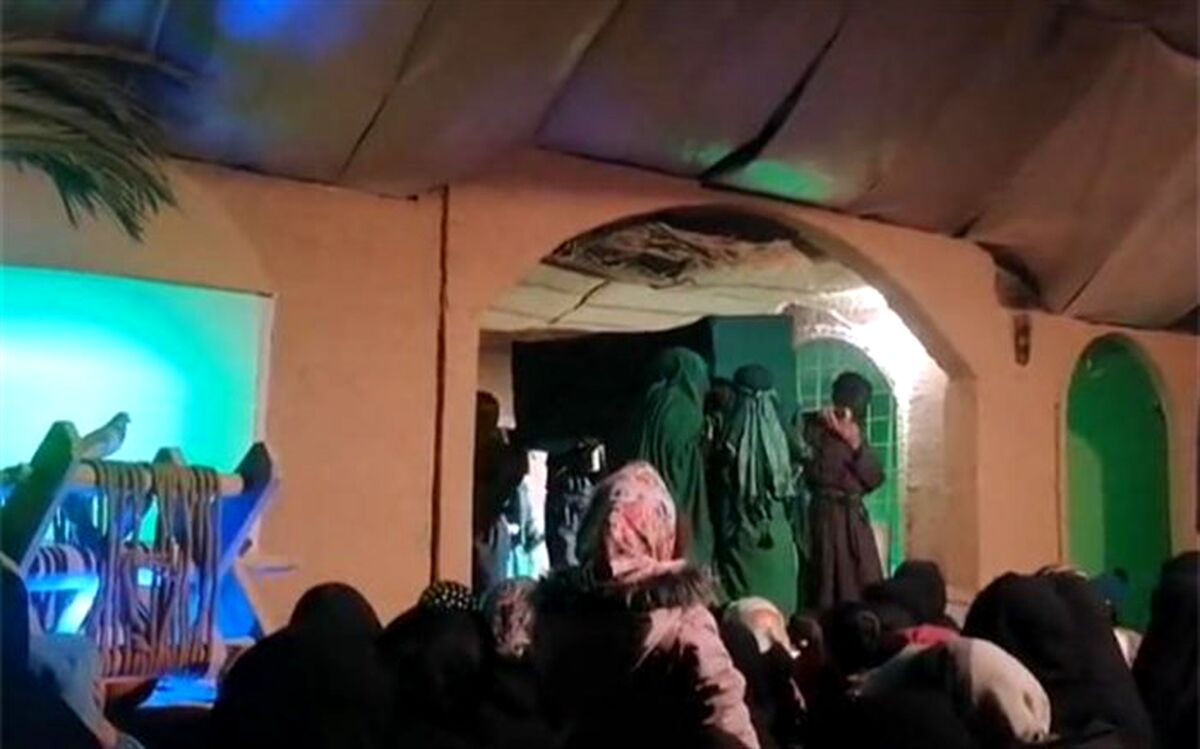 برگزاری نمایش کوچه هاشم در آموزشگاه نجمه شهرستان میبد/فیلم