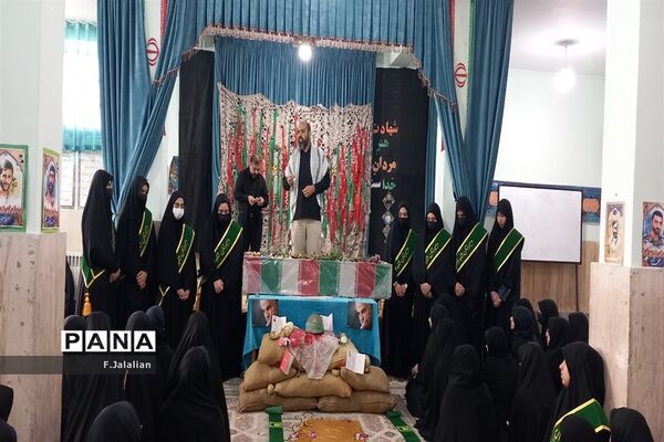 عزاداری شهادت حضرت فاطمه (س) و استقبال از پیکر مظهر شهید گمنام دبیرستان شاهدرضویه