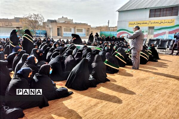 تشییع شهدای گمنام در مدارس سیستان و بلوچستان