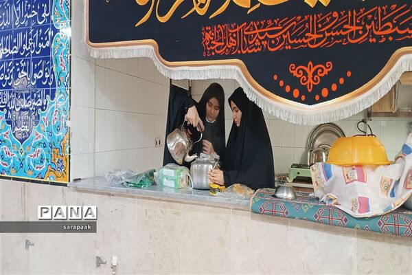 مراسم سوگواری شهادت حضرت فاطمه( س) توسط هیات دانش‌آموزی انصارالمهدی در شهرستان فیروزکوه