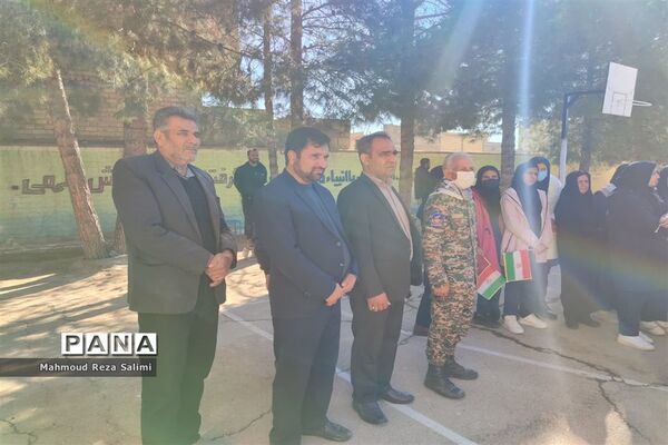 تشییع پیکر شهید گمنام در مدارس شهرستان بیضاء