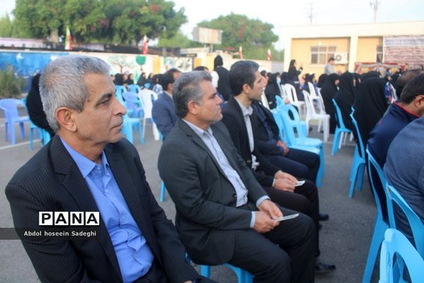 وداع با شهید گمنام  و زیارت عاشورا در دبیرستان متوسطه اول سمیه بوشهر