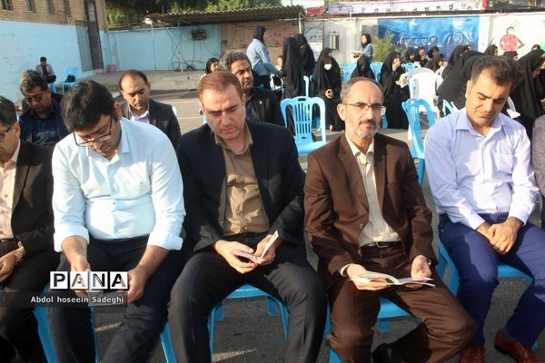 وداع با شهید گمنام  و زیارت عاشورا در دبیرستان متوسطه اول سمیه بوشهر