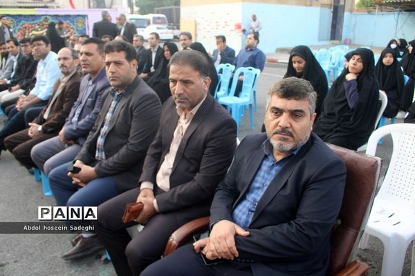 وداع با شهید گمنام  و زیارت عاشورا در دبیرستان متوسطه اول سمیه بوشهر