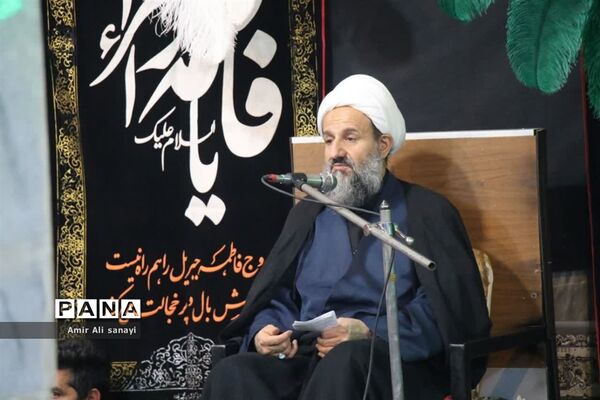مراسم عزاداری شهادت صدیقه‌طاهره در مصلی نماز جمعه شهرستان‌قرچک