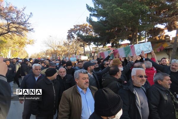 تشییع شهدا گمنام شهرستان بجنورد