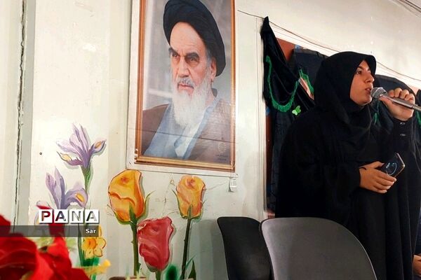 مراسم شهادت مادر دو عالم با رنگ و بوی پرچم قمر بنی هاشم(ع)