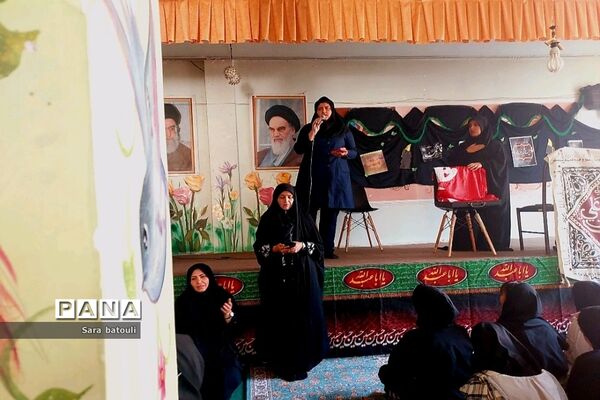 مراسم شهادت مادر دو عالم با رنگ و بوی پرچم قمر بنی هاشم(ع)