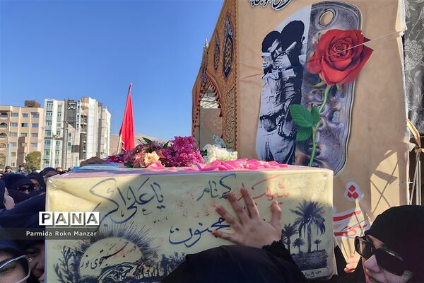 مراسم تشییع پیکرمطهر شهدای گمنام درشیراز