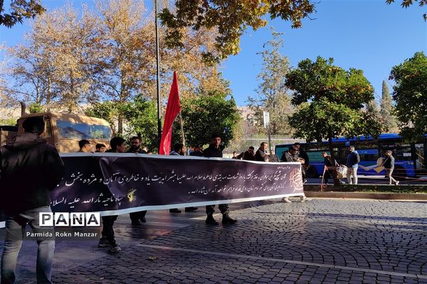 مراسم تشییع پیکرمطهر شهدای گمنام درشیراز