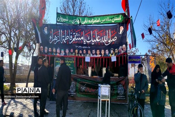 مراسم تشییع و خاکسپاری شهید گمنام در مصلی امام خامنه‌ای (ره) شهرستان شیروان