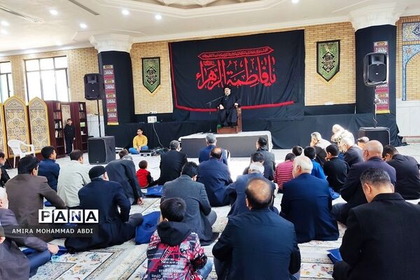 مراسم سوگواری شهادت حضرت فاطمه(س) در مصلی باقرشهر
