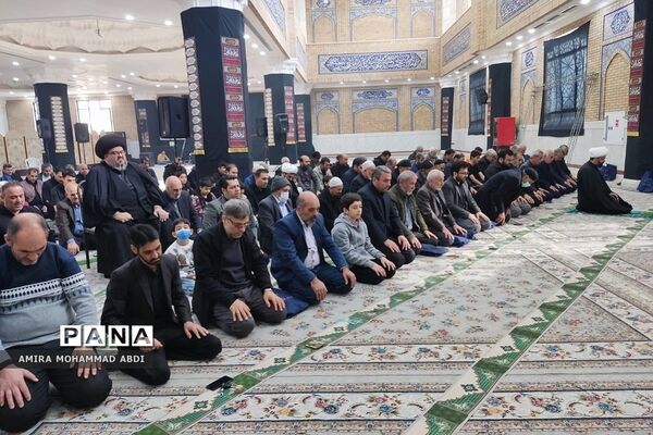 مراسم سوگواری شهادت حضرت فاطمه(س) در مصلی باقرشهر