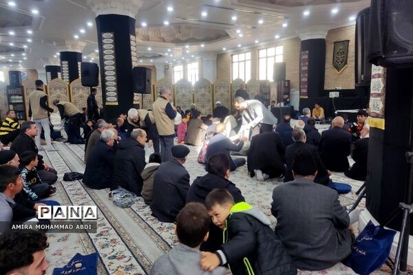 مراسم سوگواری شهادت حضرت فاطمه(س) در مصلی باقرشهر