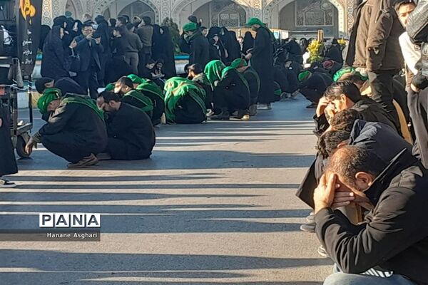 استقبال پرشور عاشقان فاطمی از کاروان شهدای گمنام