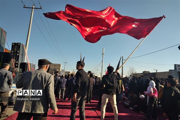 مراسم تشییع پیکر مطهر شهید گمنام همزمان با عزاداری به مناسبت شهادت حضرت فاطمه(س) در مشهد