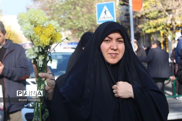 آیین تشییع پیکر مطهر ۱۱۰شهید والامقام گمنام دفاع مقدس در شهر تهران