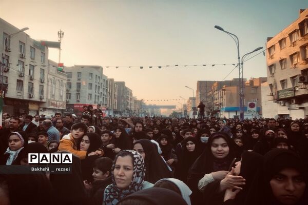 مراسم تشییع شهدای گمنام همزمان با سالروز  شهادت حضرت زهرا (س) در اهواز