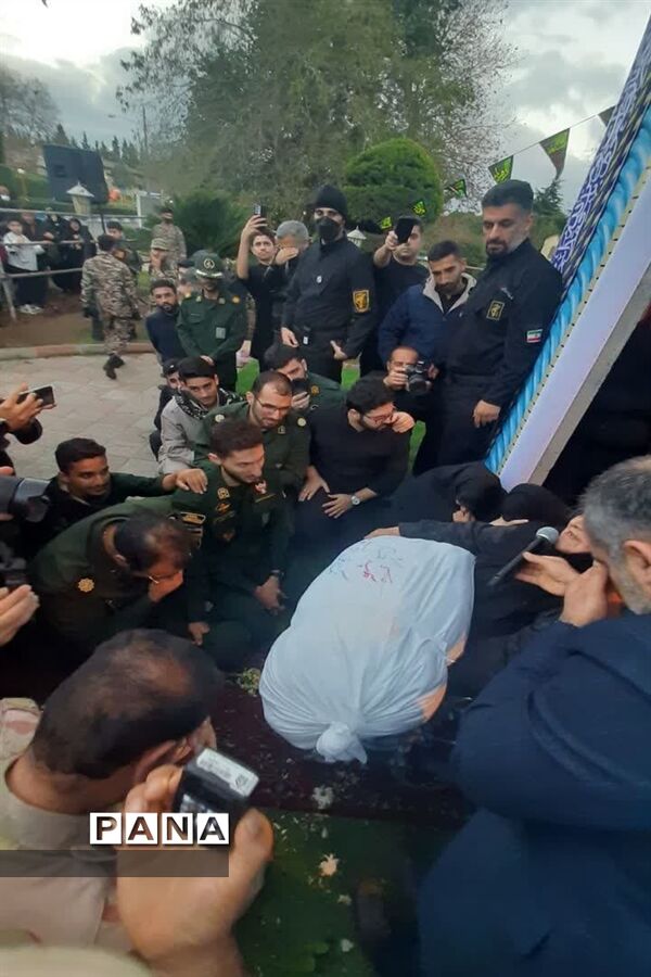 مراسم تشیع پیکر شهید گمنام در فریدونکنار