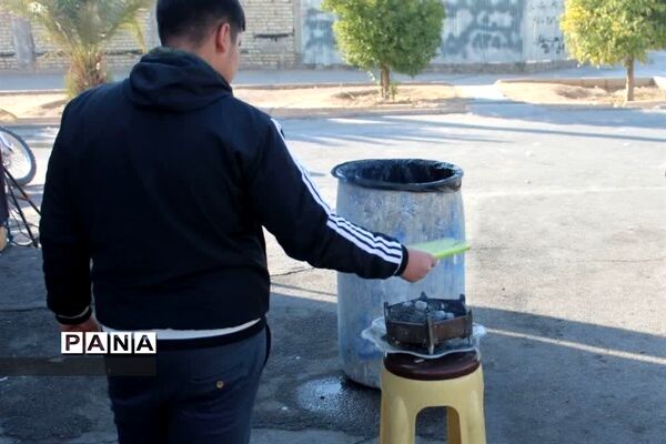برپایی موکب نوجوانان مسجد سیدالشهدا شیراز