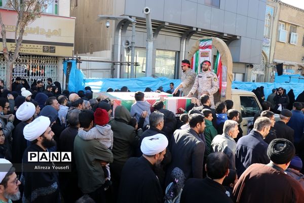 تشییع پیکرهای مطهر 7  آلاله فاطمی در قم