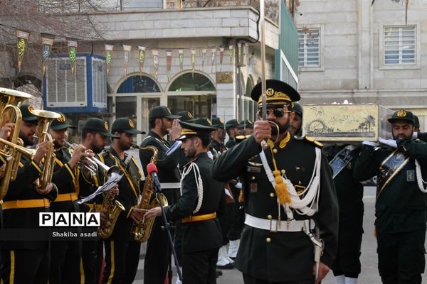 تشییع شهید گمنام در دانشگاه فرهنگیان کرمانشاه