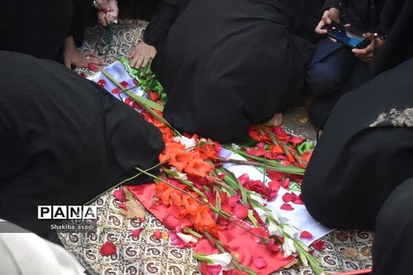 تشییع شهید گمنام در دانشگاه فرهنگیان کرمانشاه
