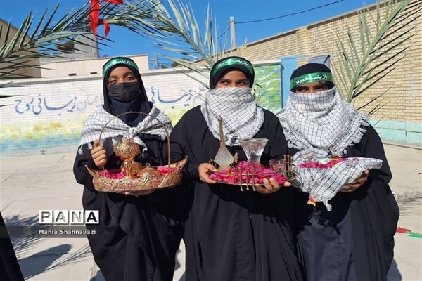 تشییع شهید گمنام در شهرستان جاسک