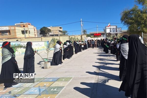 تشییع شهید گمنام در شهرستان جاسک
